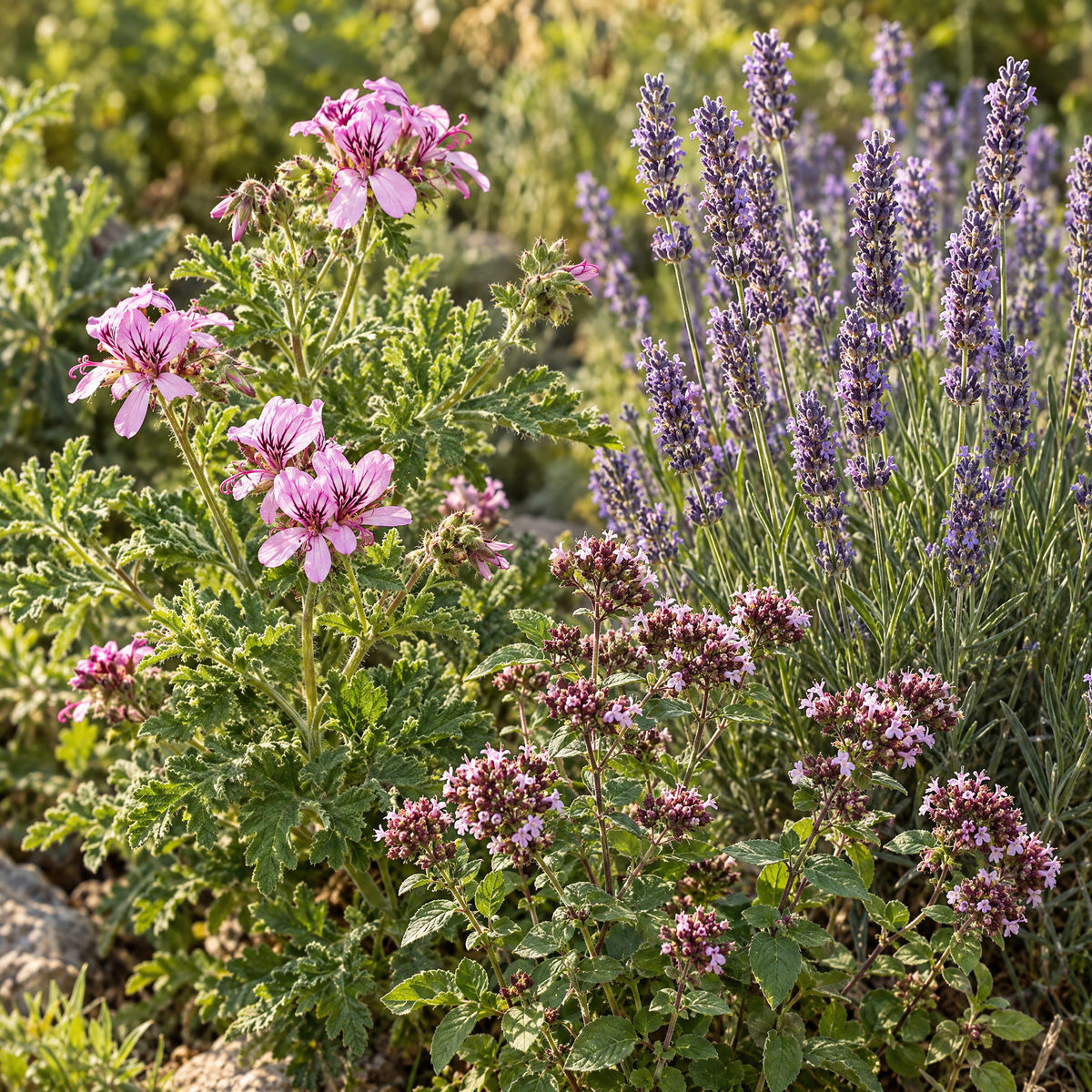 geranium lavendel oregano